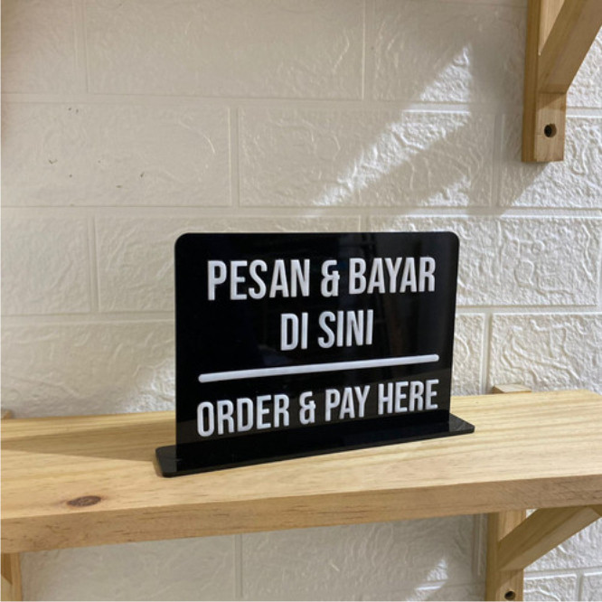 ป้าย Order Pay Here*