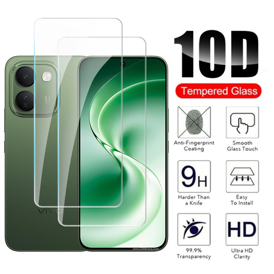 3-1pcs ป้องกันหน้าจอกระจกนิรภัยสําหรับ Vivo V80 Lite 5G ลายนิ้วมือปลดล็อคโปร่งใสดู HD แก้วโทรศัพท์ป้