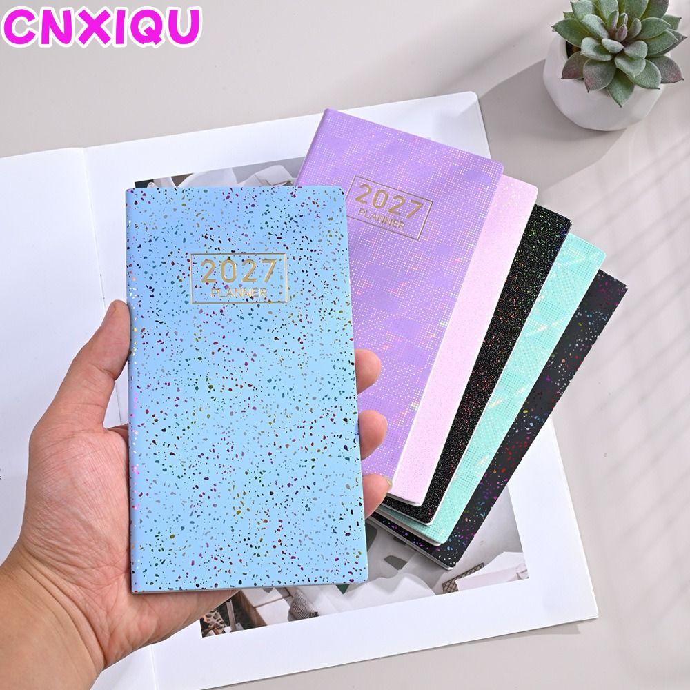 CNXIQU A6 Planner Notebook, 2027 แบบพกพา 2027 Planner, ของขวัญเรียงราย Multicolor Weekly Planner Pla
