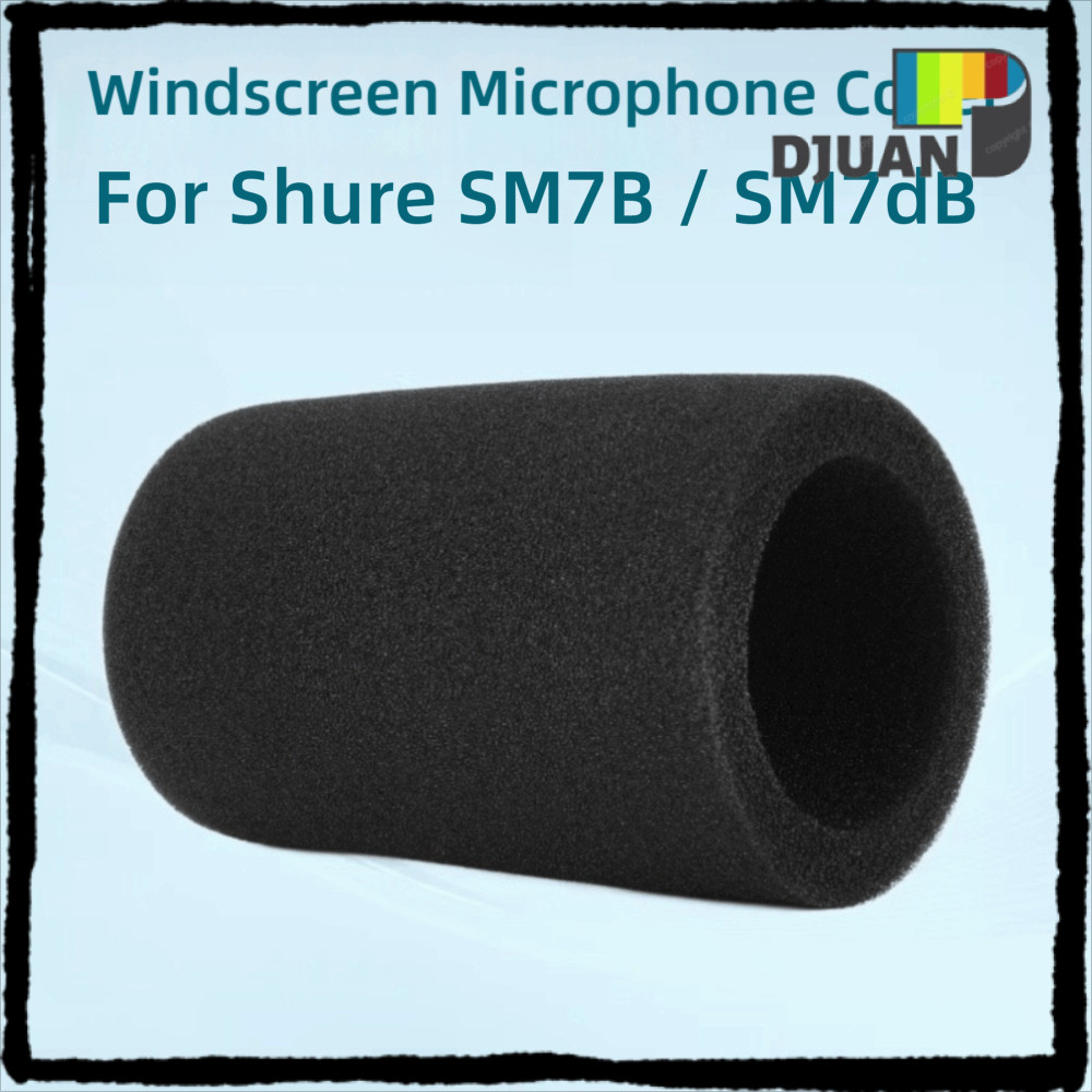 DUOJUAN 1pcs Mic กระจก,เปลี่ยน Flocked ฟองน้ําโฟมไมโครโฟน,เสียง Enhancement Windproof Pop Filter สํา