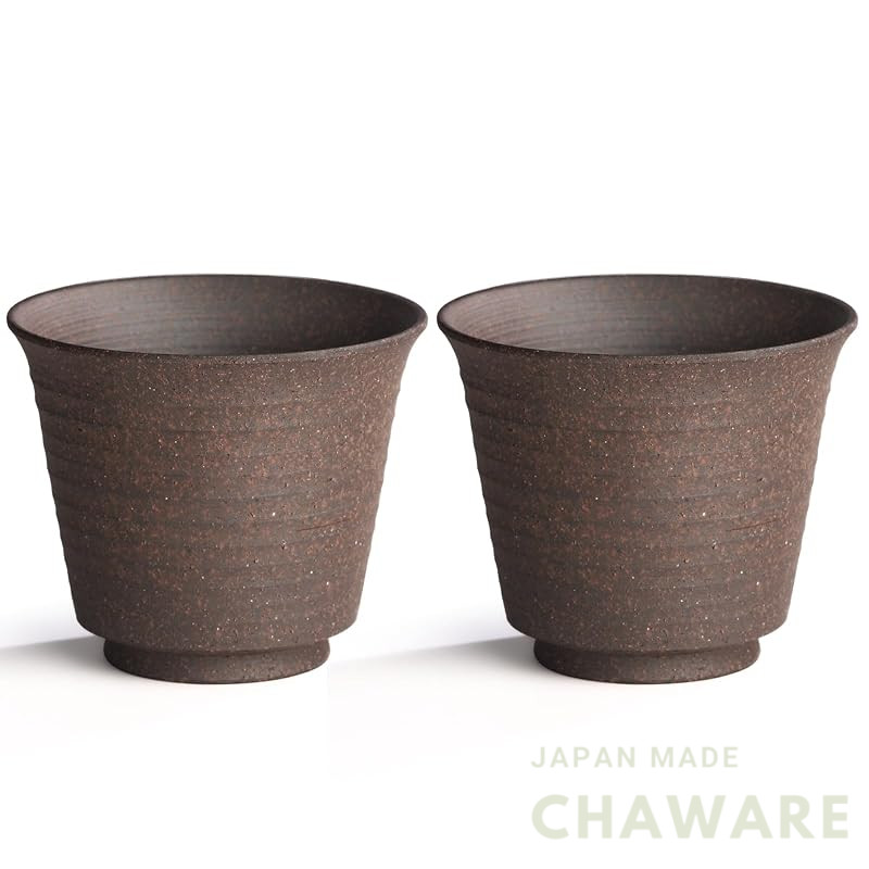 Set of 2 Ceramic Ochoko Sake Cups 40ml – Japanese Style Cold/Hot Sake & Tea Cups, Birthday Gift