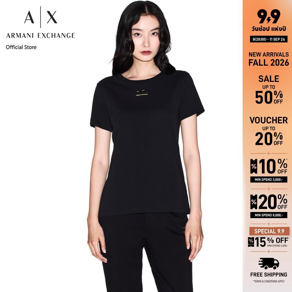 Armani Exchange เสื้อยืด รุ่น XW001856-AF10356-UC001 - สีดำ