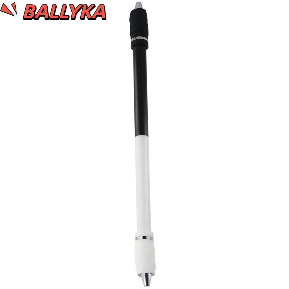 BALLYKA Spin Pen, Black PC Pen Spinning, สํานักงานเคลือบไม่ลื่นสีขาวระดับกลาง