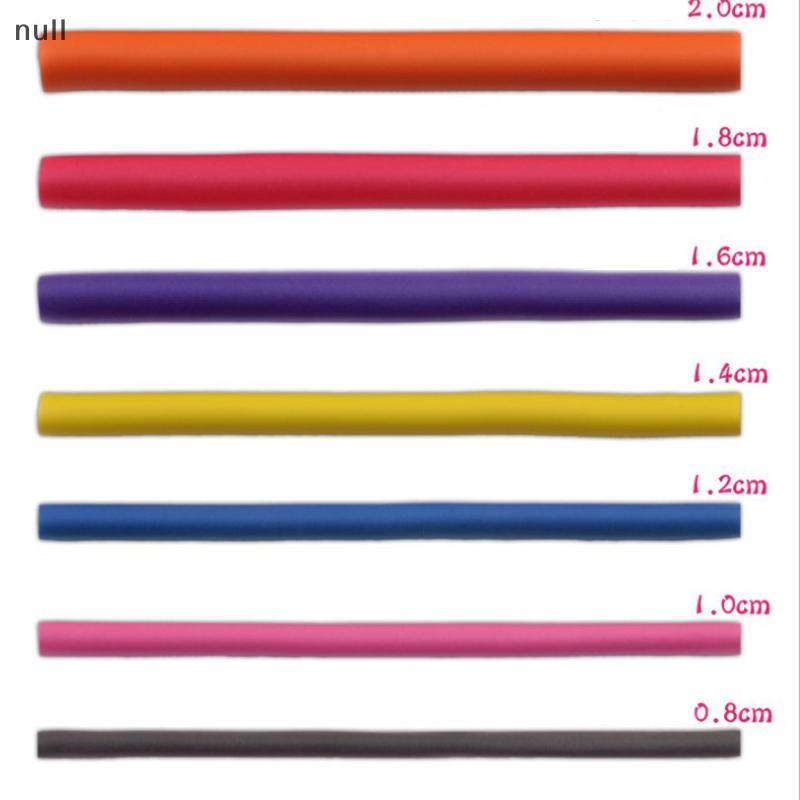 10 ชิ้นยืดหยุ่นผม Curling Rod ผม Curler Makers โฟมนุ่ม Bendy Twist Curls