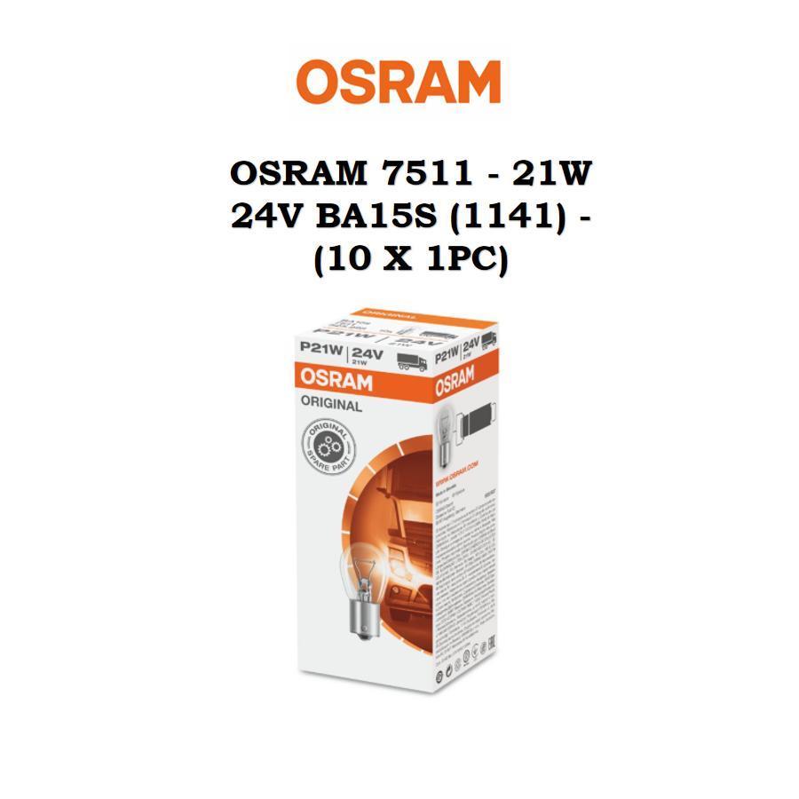 OSRAM BULB 7511 - 21W 24V BA15S (1141) - (1PC)