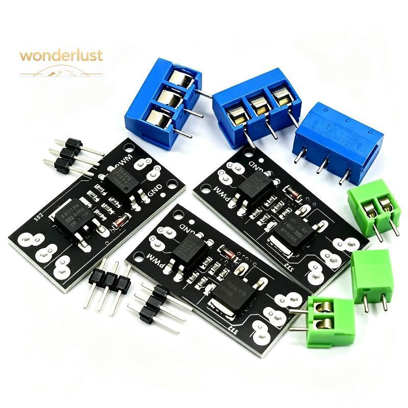 [Easy-t] 1 ชุด Opto-Isolated MOSFET Switch Module PWM 3.3V 5V FR120N LR7843 D4184 สําหรับนักเรียนวิศ