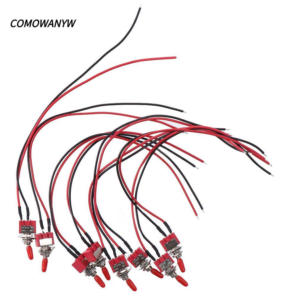 COMWANYW 1/8 ชิ้น Miniature Toggle สวิทช์, MTS-101 2 ตําแหน่ง 2 Pins Mini Toggle สวิทช์, สวิทช์ AC 3