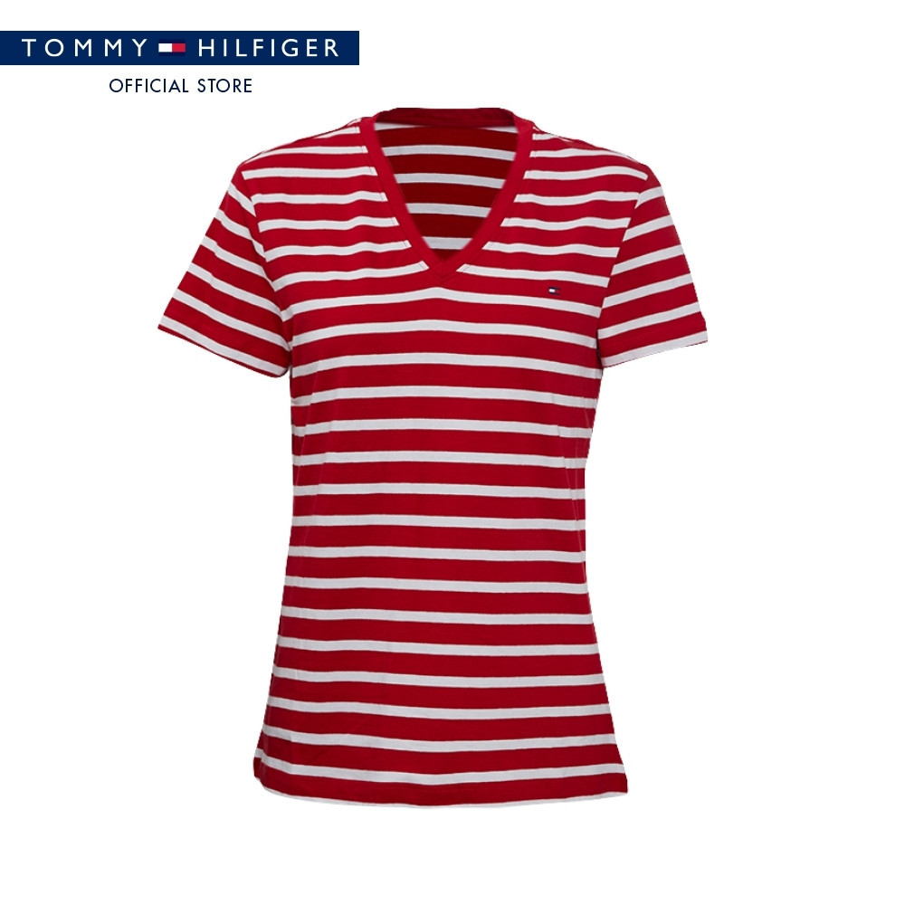 Tommy Hilfiger เสื้อยืด ผู้หญิง รุ่น XW0XW07725 0EW - สีหลากสี