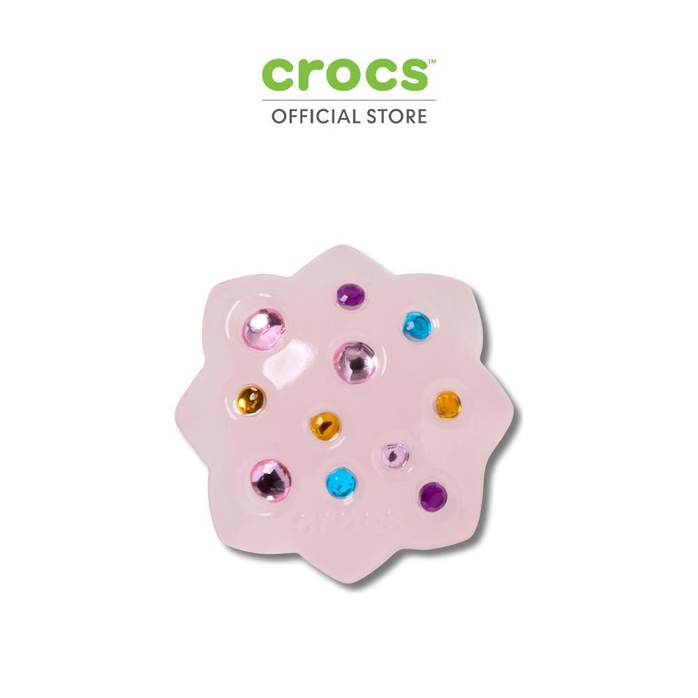 CROCS ตัวติดรองเท้า JIBBITZ™ DAINTY GEM PINK CLUSTER FLOWER