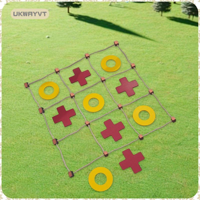 [ukwryvt] Tic TAC Toe Game Funny XO Chess Board Game for Entertainment Travel Backyard
