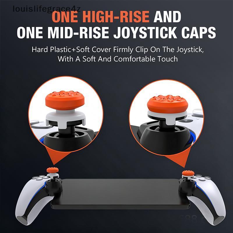 Grace4z 2 ชิ้นซิลิโคนเกรดอาหาร Thumb Stick Grips สําหรับ Portal Non-Slip Enhanced Grip ที่ปลอดภัยยาว