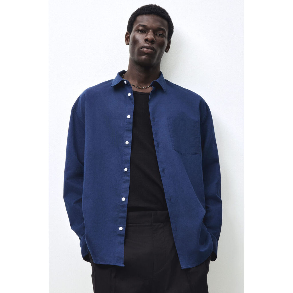H&M قميص رجالي كتان مريح — صورة 4