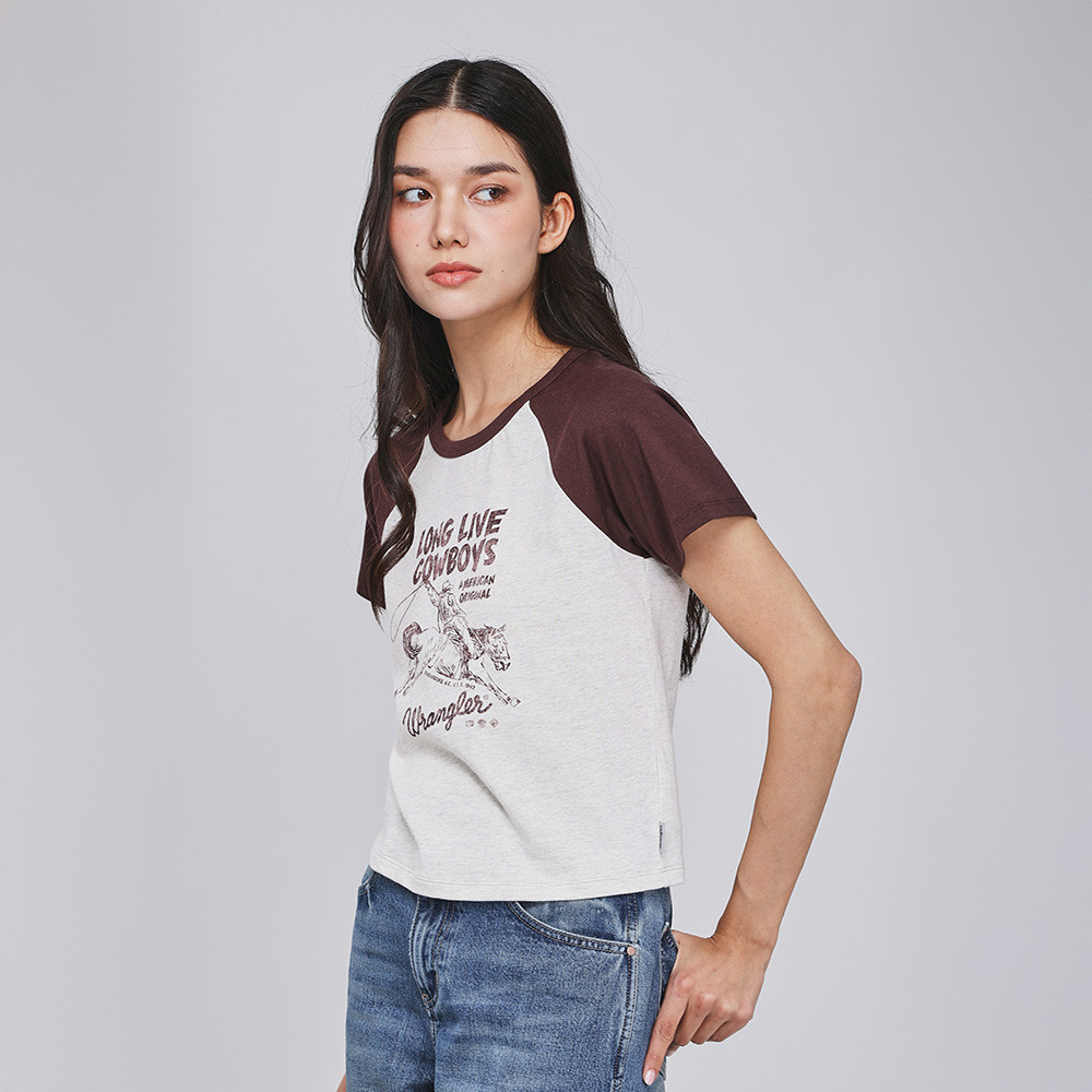 رانجلر تيشيرت Beyond Denim ـ نسائي رمادي — صورة 3