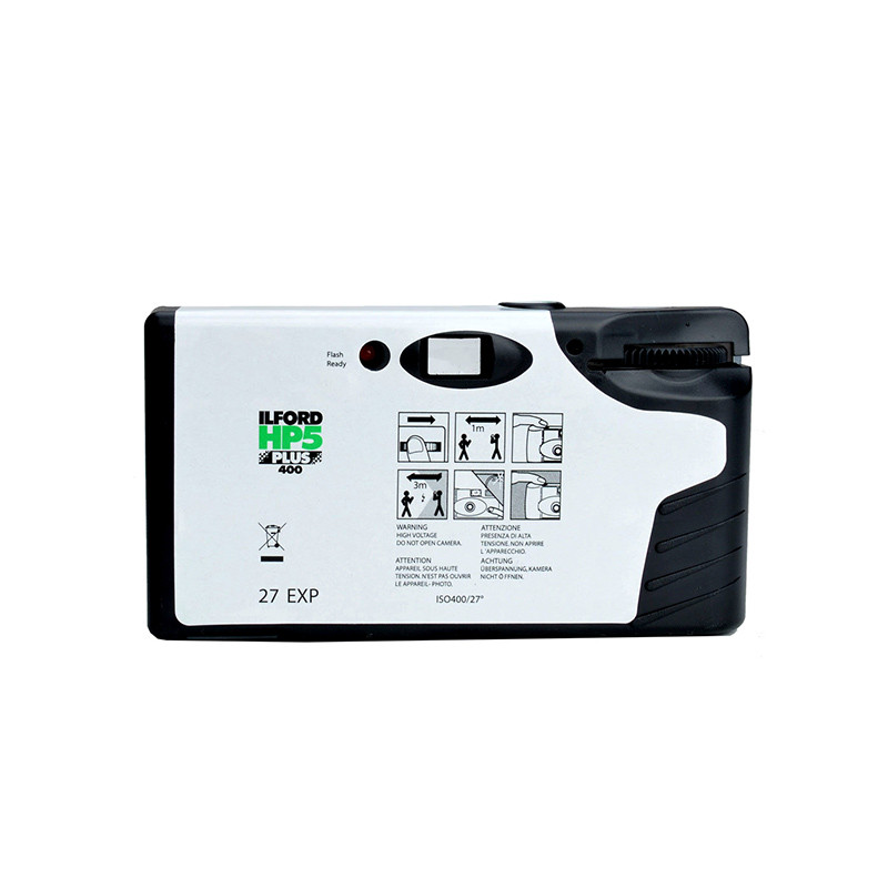 UK Ilford Ilford HP5 iso400 องศาสีดําสีขาวฟิล์ม Ilford กล้องแบบใช้แล้วทิ้ง 27 แผ่น