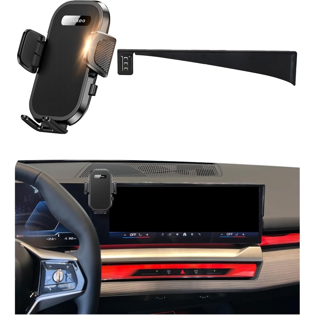ที่วางโทรศัพท์ในรถยนต์ที่ได้รับการอัพเกรดเหมาะสําหรับ BMW 5 Series 2024 2025 i5 530i 540i xDrive eDr