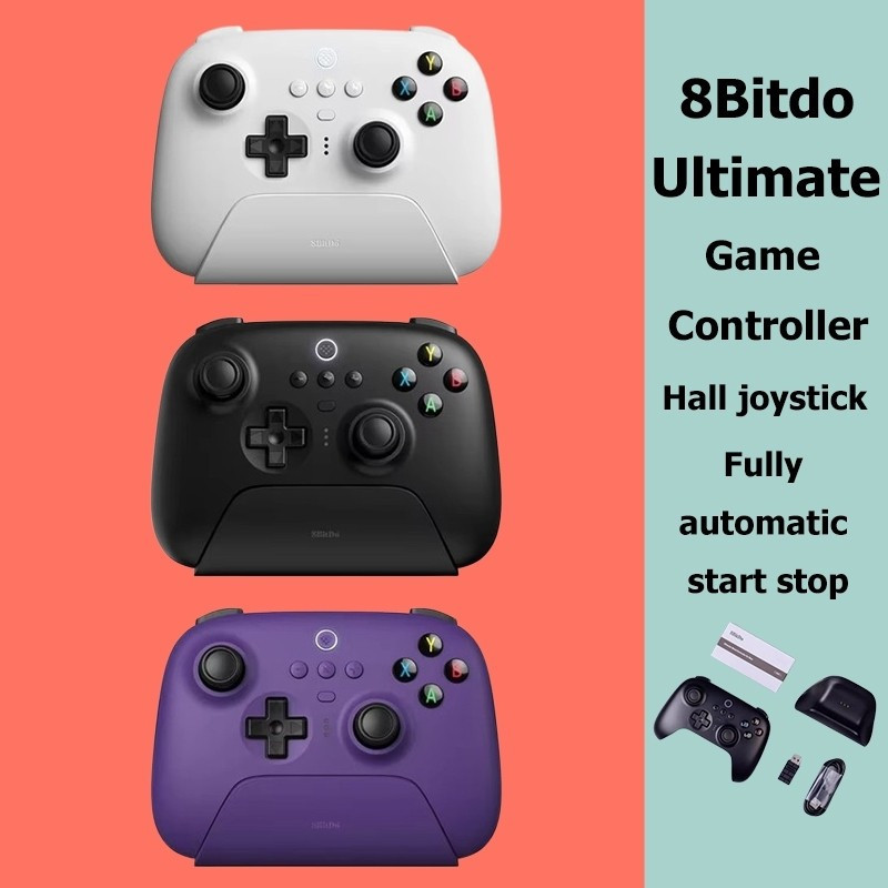 8Bitdo Ultimate 2.4g / ตัวควบคุมบลูทูธพร้อมแท่นชาร์จตัวควบคุมบลูทูธสําหรับ SwitchHT99 URJ2