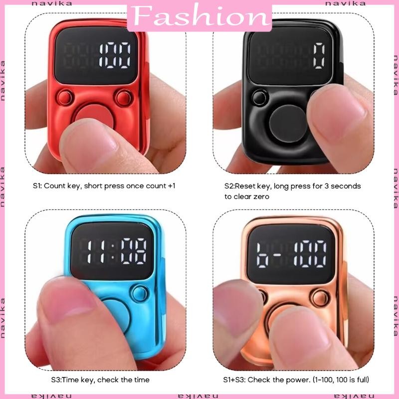 NAV Clicker Number Counter Hand Finger Display นับ Tally Clicker Timer Counter