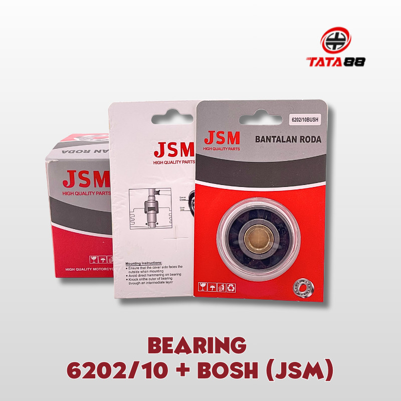 BEARING 6202/10 + BOSH JSM - BALL 6202 6202 แบริ่ง NMAX AEROX 6202-10 MM