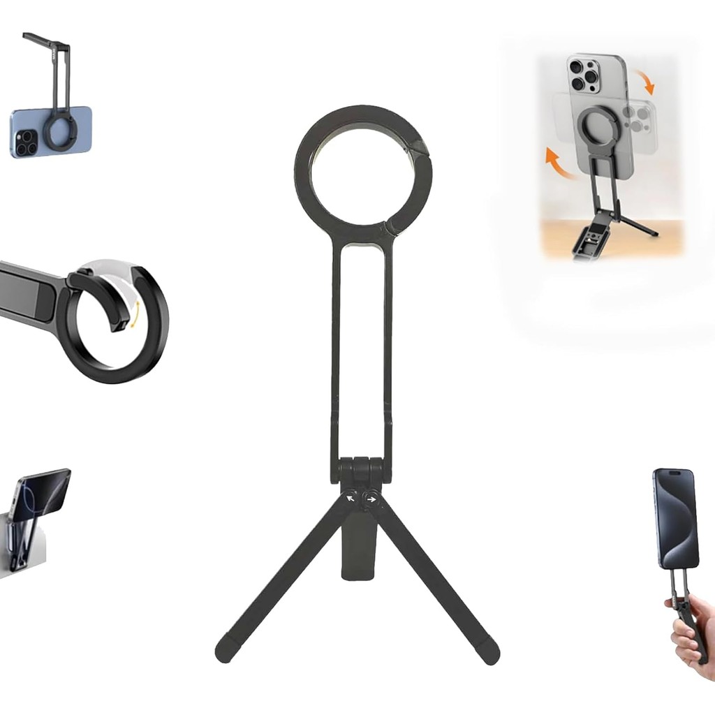 Ma38 Phone Holder, Magnetic Phone Tripod for , Ma38 Portable Holder Mini Tripod, 5-in-1 Foldable Min