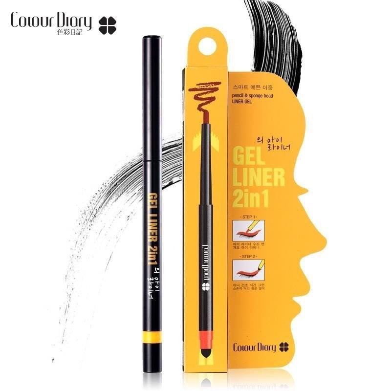 ส่งในนามของไดอารี่อายไลเนอร์ Double Effect อายไลเนอร์สีสวยดินสอ Eye Gel Smart Beginner A9IY