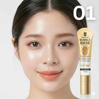 (ของเเท้ 100%) บับเบิ้ลเบส 01 Vanilla เบสโทนผิวคนไทย Bubble Base Baby Glam เบบี้แกลมSPF 15 PA++