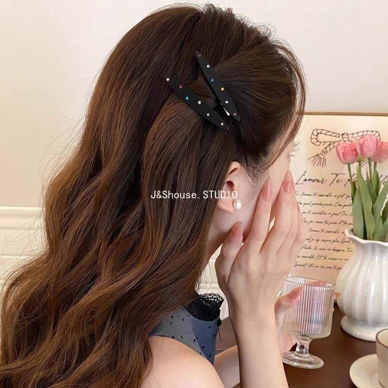 Ki Gibbs Clip แบบเกาหลี มี Rhinestone สีสันสดใส สำหรับผู้หญิง - รูปที่ 3