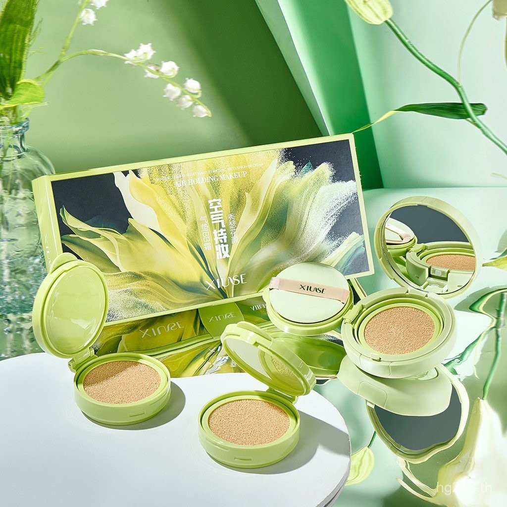 ครีมคอนซีลเลอร์Moisturizing Cushion BB Flower Beauty Skin Tone Cushion Ser Fixingแต่งหน้าRetouching 