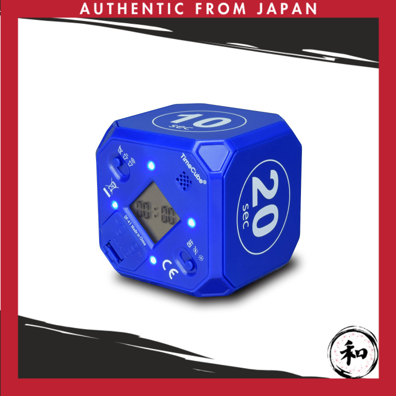 TimeCube Plus Preset Timer with 4 LED Lights / Alarm for Time Management, Countdown Settings in Seco
