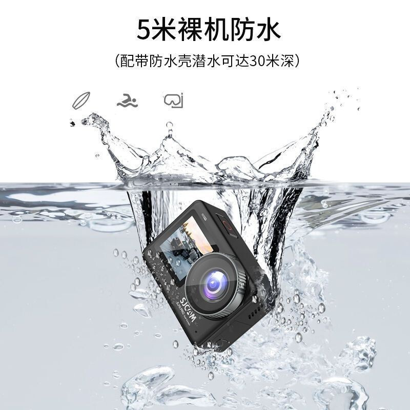 SJCAM 10Pro Dual Screen Touch 4K Ultra HD Action กล้องขี่รถจักรยานยนต์เครื่องบันทึก 360 องศา Shootin