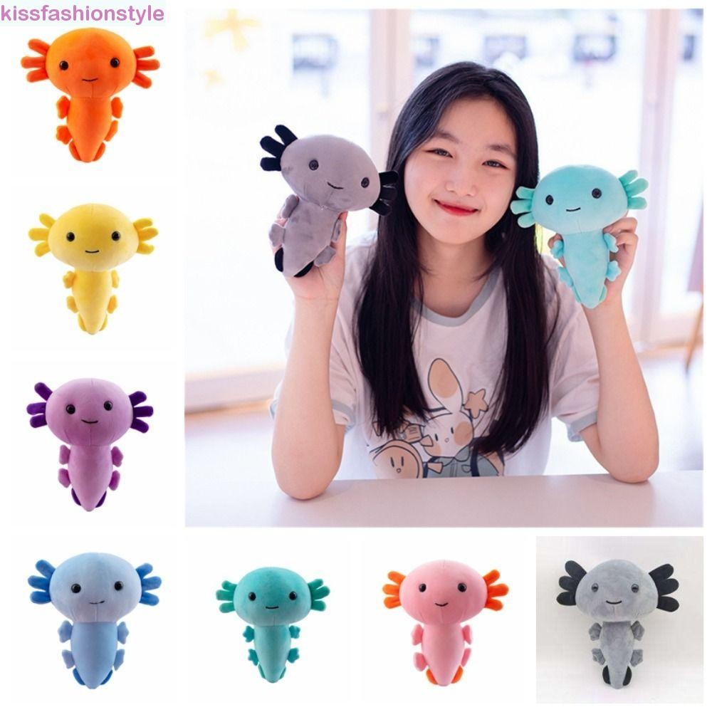 KISSFASHIONSTYLE 20 ซม.Axolotl Plush ของเล่น, Plushie Axolotl ตุ๊กตาสัตว์ Plushie ตุ๊กตา, ตุ๊กตาตุ๊ก