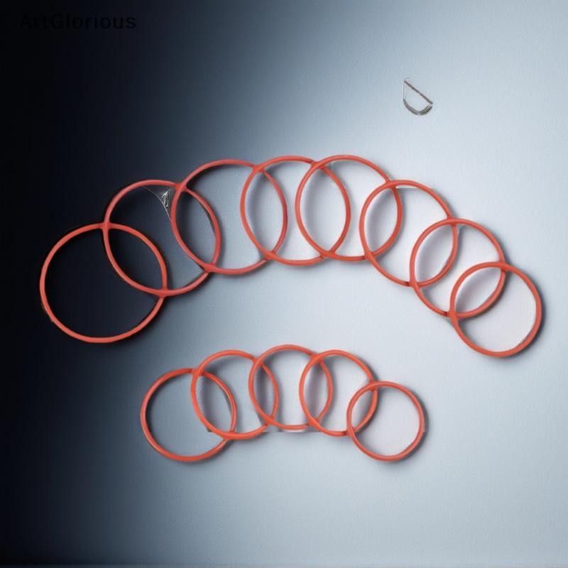 Art 10PCS ซิลิโคน O RING สําหรับกาแฟ 43.6*35*4.3 มม.O-แหวน VMQ ปะเก็นซีลความหนา 4.3 มม.ORing ยางสีแด