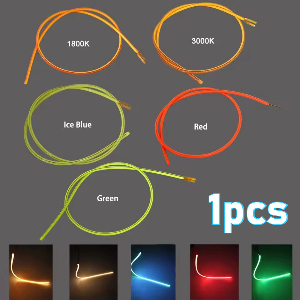 1PCS Same End LED ยืดหยุ่น Filament Ultra Slim ฟรีตัด 300 มม.3V DC Edison หลอดไฟชิ้นส่วนโคมไฟอุปกรณ์เสริมไดโอด DIY อะไหล่