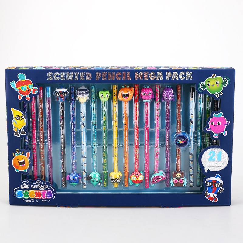 พร้อมสต็อก ออสเตรเลีย smiggle กลิ่นหอมสีตะกั่วกล่องของขวัญชุดนักเรียนชั้นประถมศึกษาเด็กกลิ่นหอมจัดแต