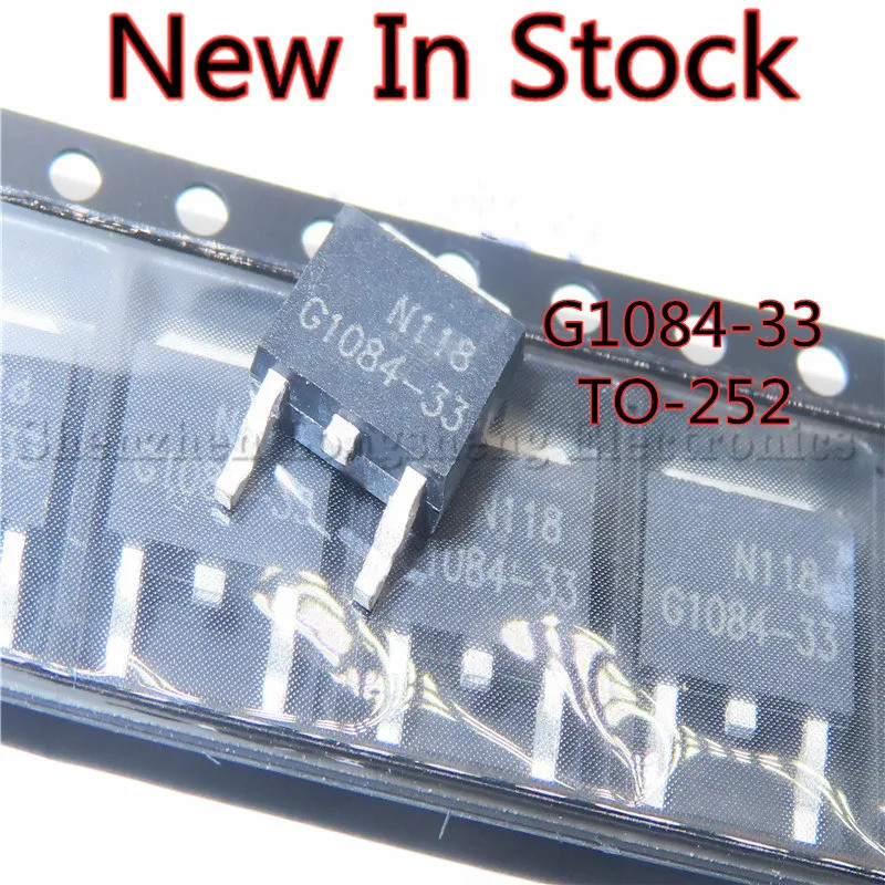 10 ชิ้น/ล็อต G1084-33T43UF G1084-33 TO-252 Three-terminal regulator ใหม่ในสต็อก VA8H