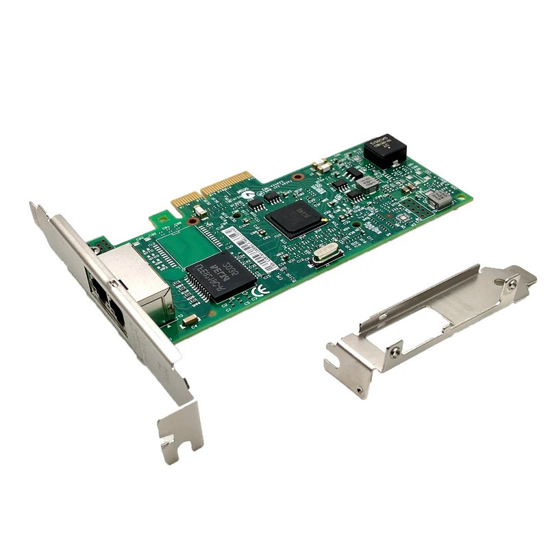 1Gb การ์ดเครือข่าย I350-T2 พร้อม Intel Ethernet Server Gigabit LAN อะแดปเตอร์ I350T2V2BLK ชิป Dual R