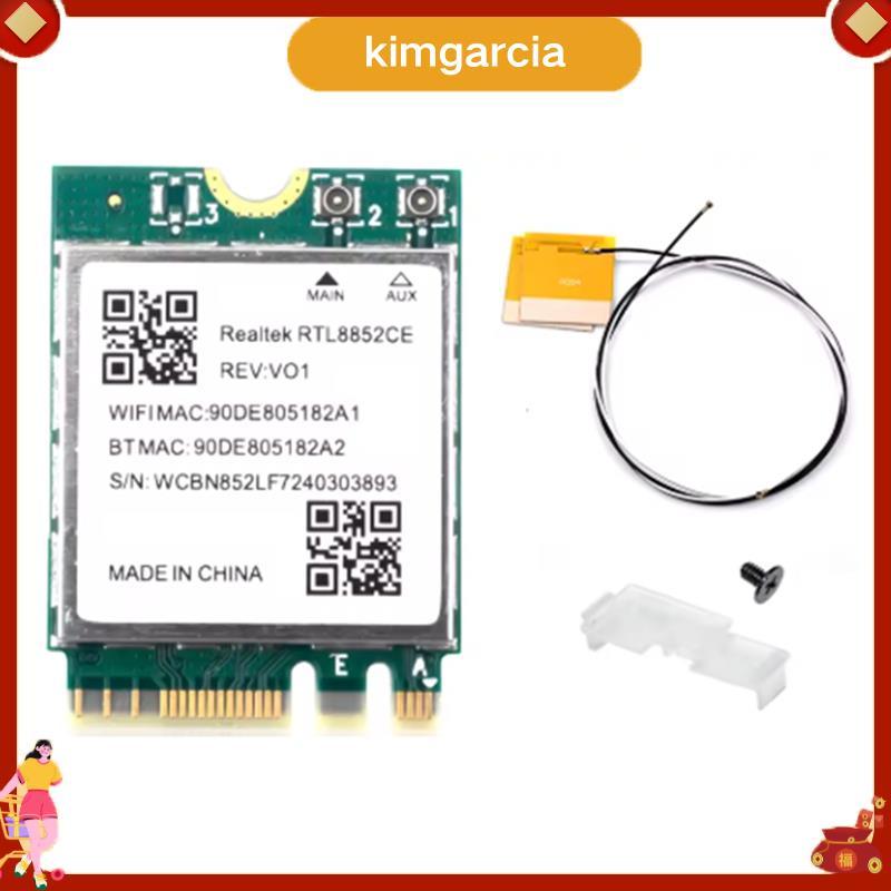 การ์ดเครือข่ายkimgarcia 6E RTL8852CE M.2 สําหรับการ์ดเครือข่าย 10/11 2.4/5/6GHz