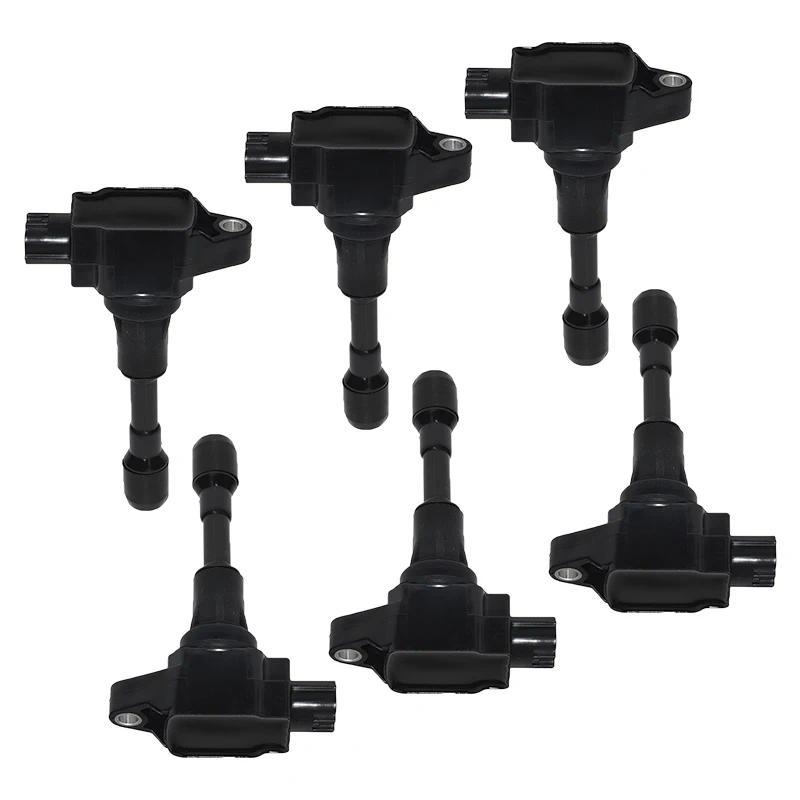 6 ชิ้นคอยล์จุดระเบิด 22448JF00A 22448JF00B สําหรับ NISSAN GT-R (R35) V6-3.8L 2009-2017 T NISMO 2014-