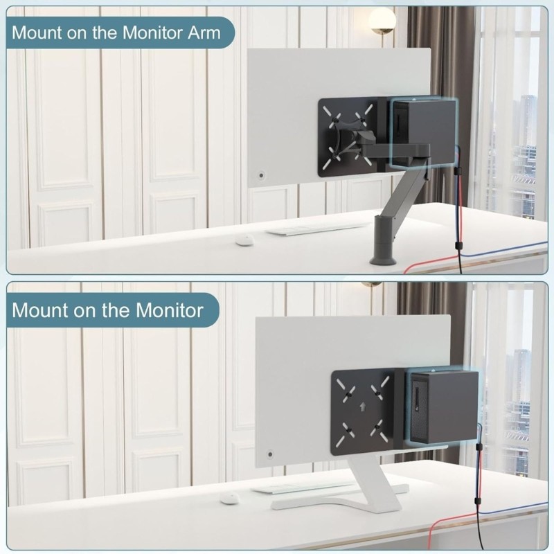 Zzz VESA Mount สําหรับ 13 Mini PC Mini Host แขวนวงเล็บ VESA ผู้ถือ PC Monitor