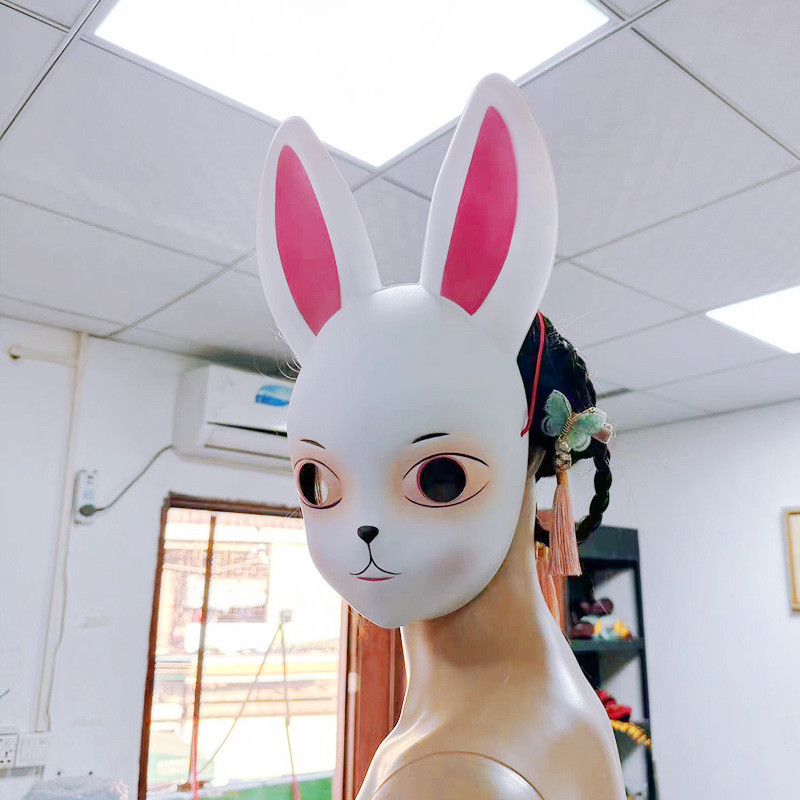 หน้ากากผี หมวกแม่มด TikTok Bunny Bunny Girl Mask Soft Girl Beast Dress Skull Masquerade Bar Party Ha
