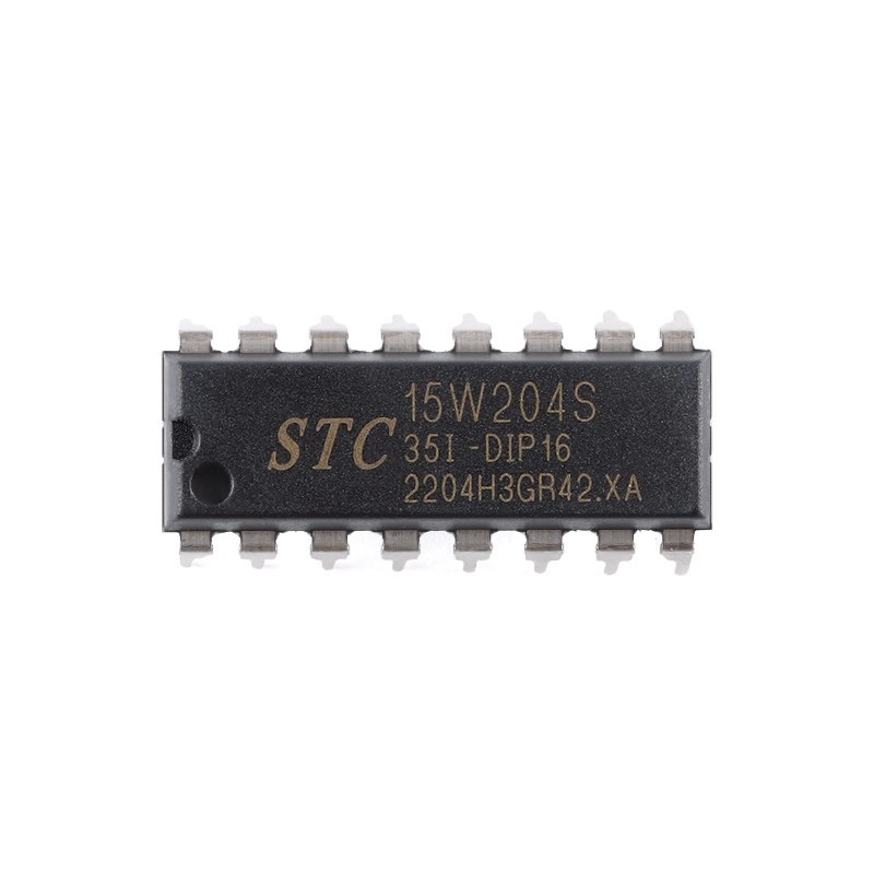 STC15W204S-35I-DIP16 Enhanced 1T 8051 Microcontroller MCU ยี่ห้อใหม่