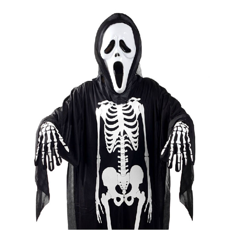 ชุดฮาโลวีน halloween costume Halloween costume skeleton costume Halloween Masquerade Costume อุปกรณ์