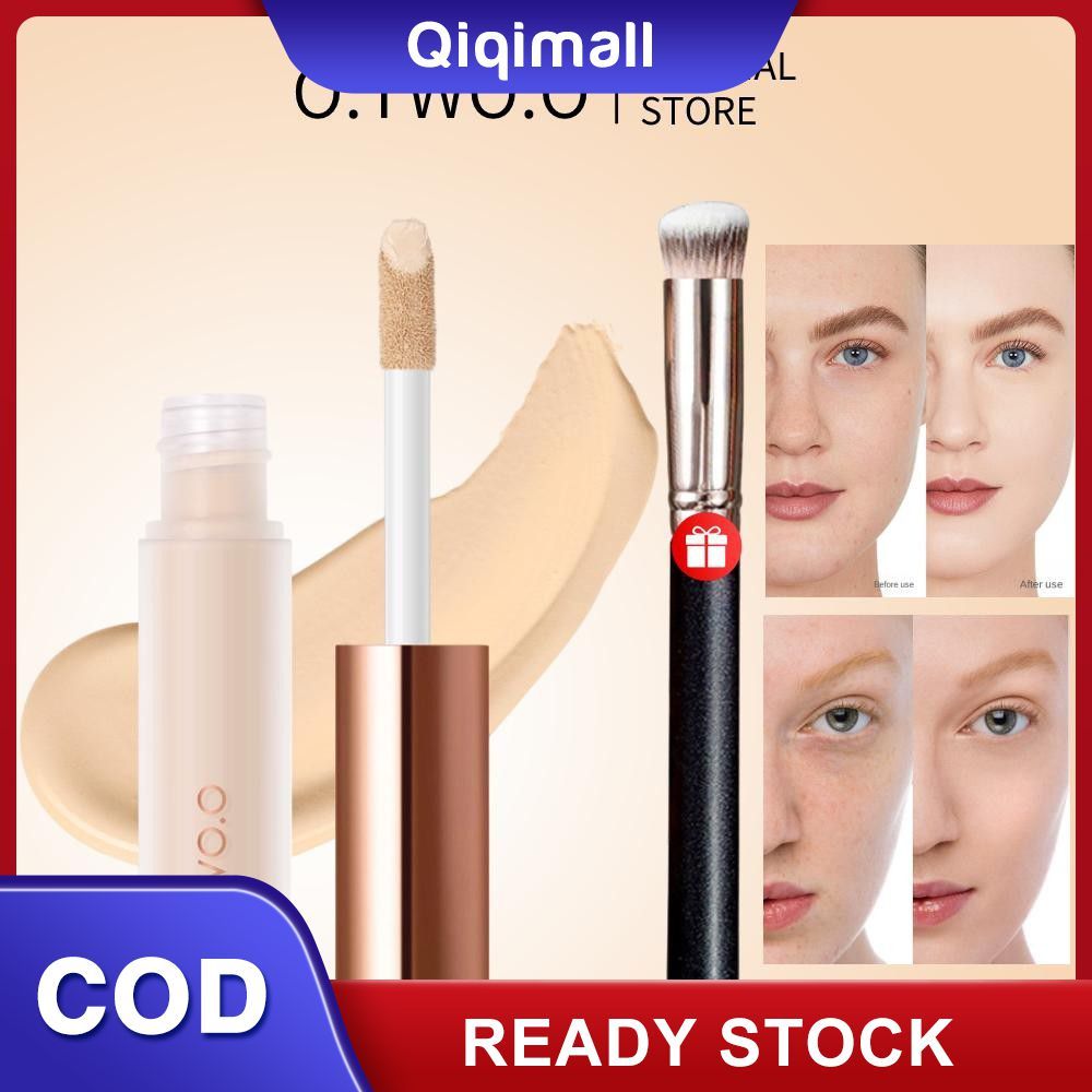 O.TWO.O ซื้อ 1 แถม 1 คอนซีลเลอร์ฟรี + [ของขวัญฟรี] แปรงคอนซีลเลอร์ 1 ชิ้น ปกปิดได้ยาวนาน รอยคล้ำรอบด