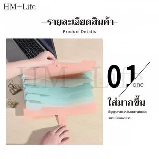 แฟ้มใส่เอกสาร A4 5ช่อง BS72 - พลาสติก (พร้อมส่งในไทย) - สำหรับการเรียน/สำนักงาน