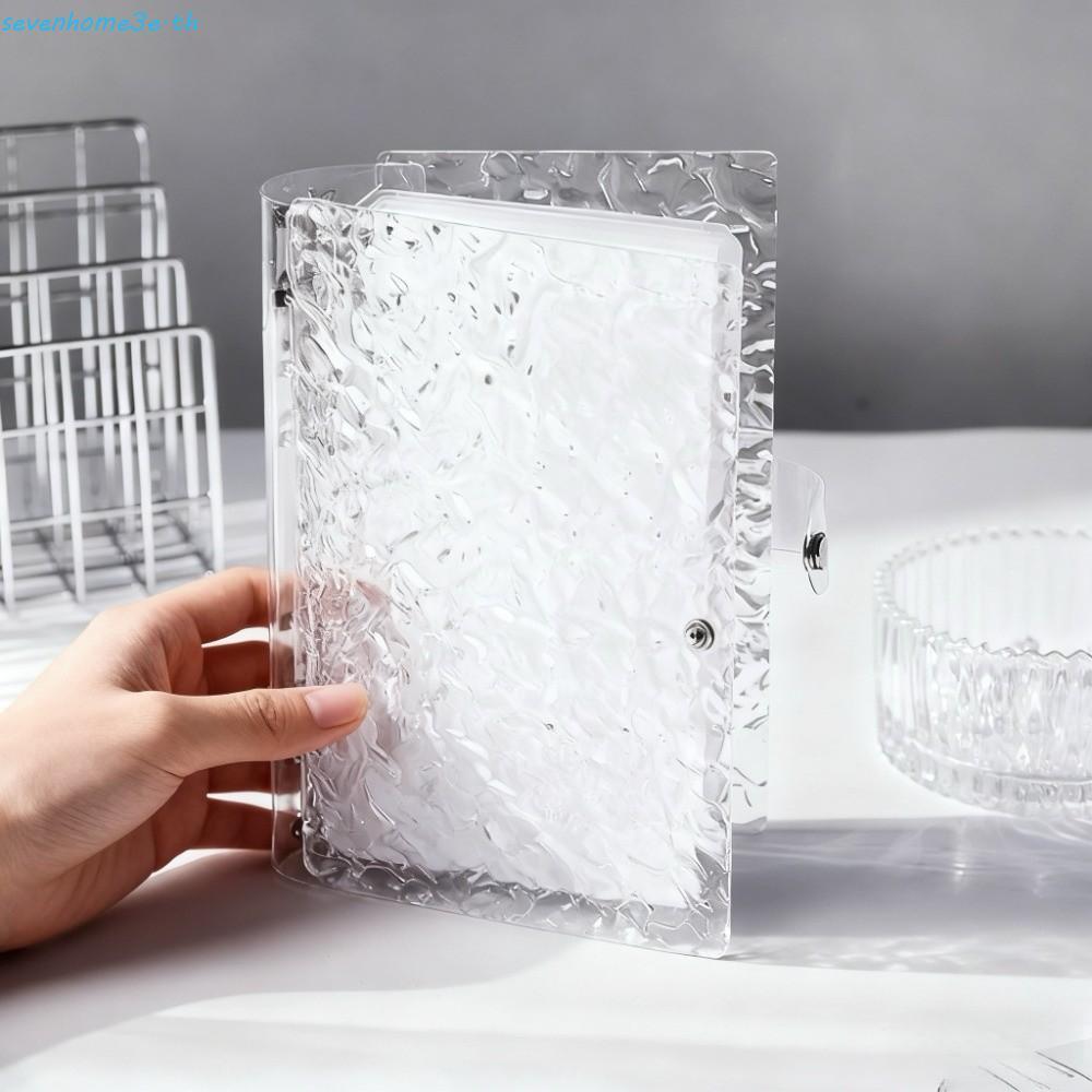 SEVENHOME3E ท้าทายเงิน, อะคริลิคใสสไตล์เกาหลีระลอกน้ําหนังสือเก็บเงิน, Budget Planner ความจุขนาดใหญ่