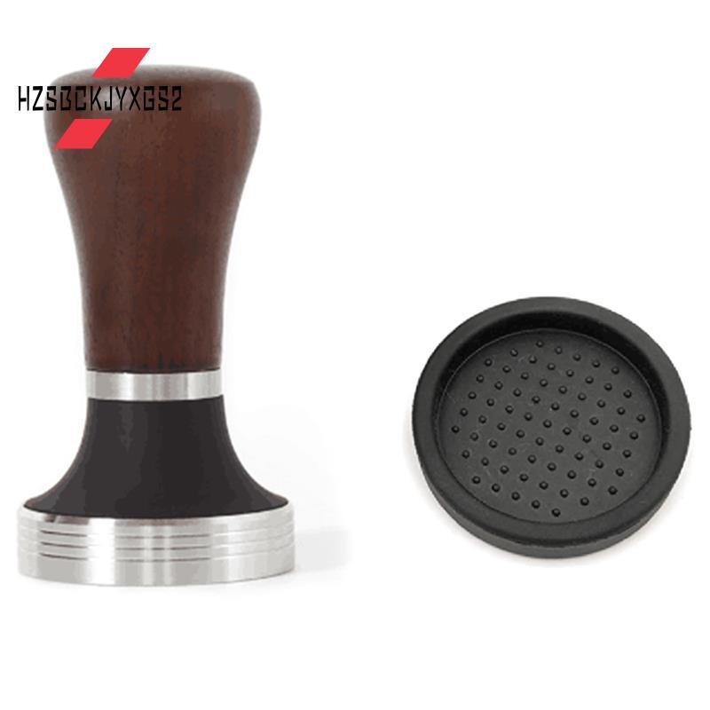 Hzsbckjyxgs2Walnut Handle Coffee Tamper 51mm, Espresso Hand Tamper 51mm,304 สแตนเลส Espresso กาแฟ Ta
