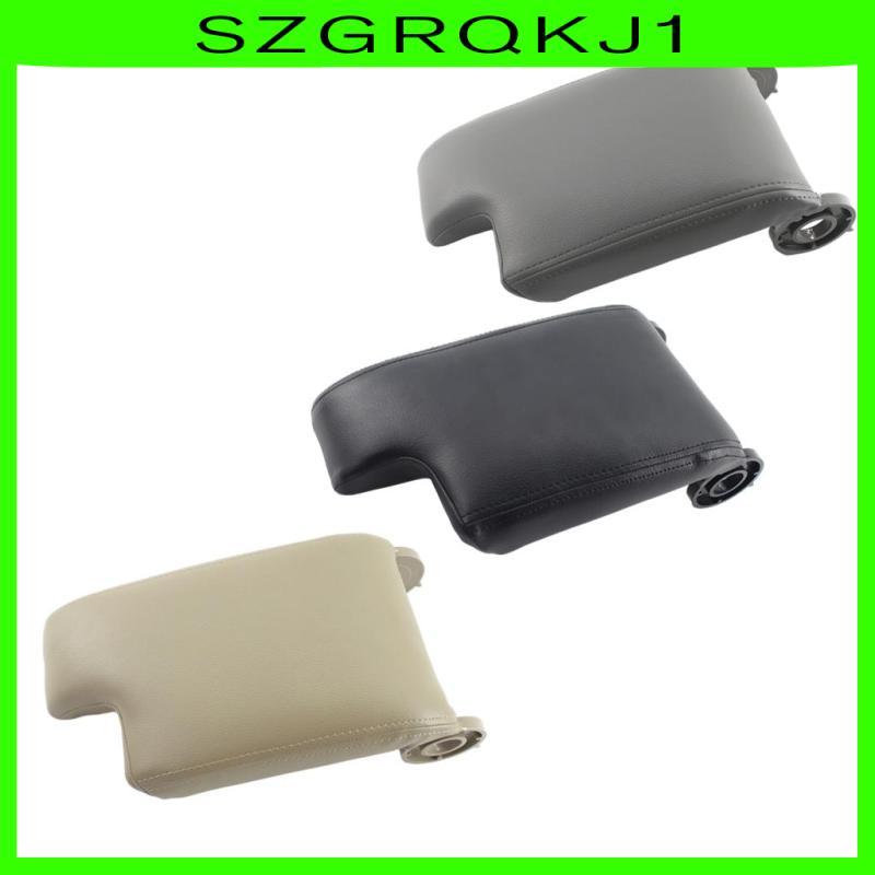 [szgrqkj1] Center Handrail กล่องฝาปิดภายในรถ PU หนังที่เท้าแขนฝาครอบ Fit สําหรับ BMW M3 E46 99-04 32