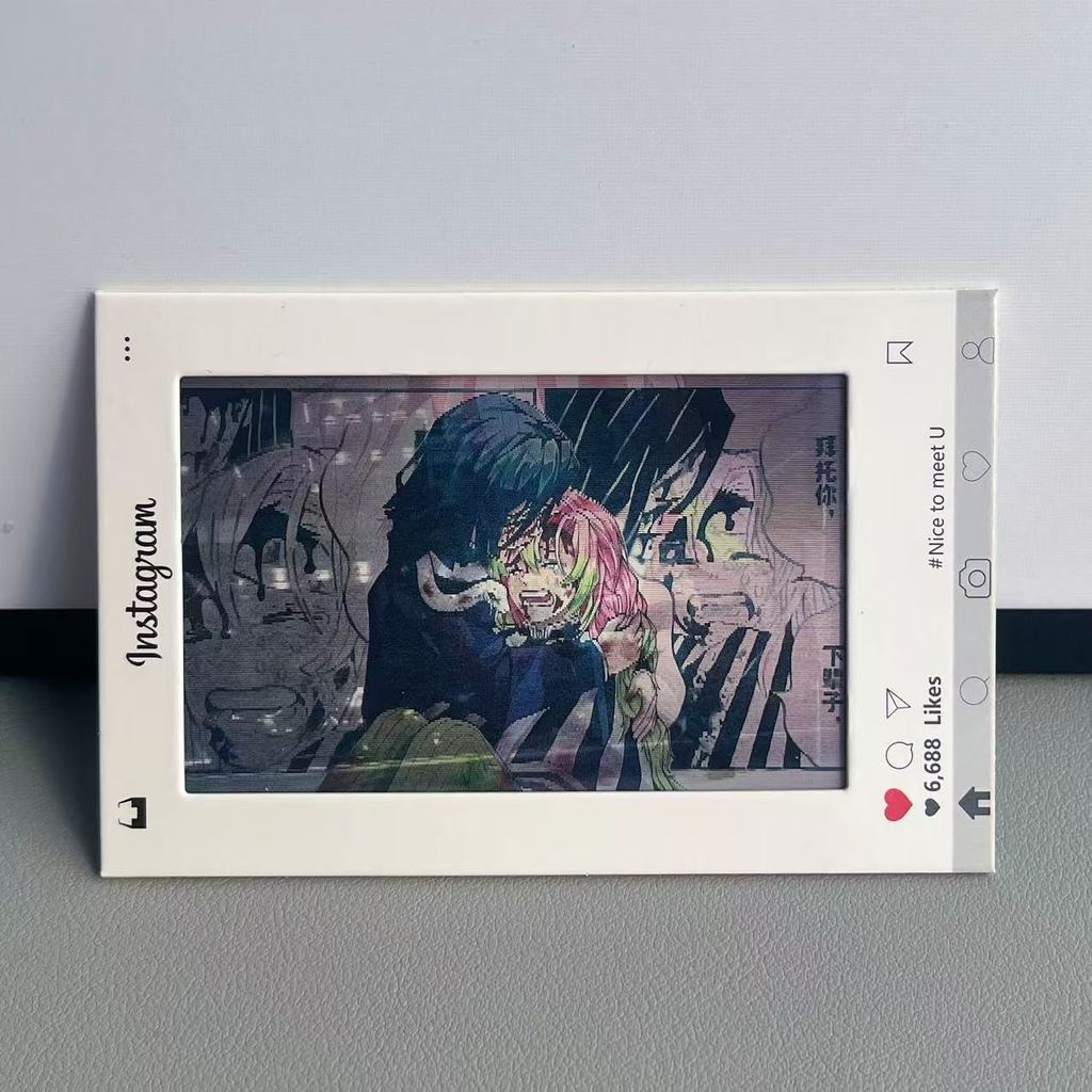 Demon Slayer Yiwo ที่นั่ง Yizhi Love Grille Card Snake Love Combination Creative Five-Change Friend 