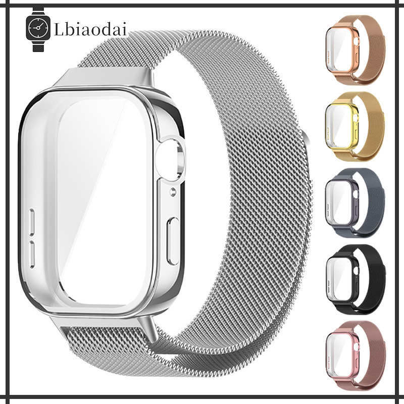 เคส TPU พร้อมสายรัดแบบมิลานีซ ลูป for Huawei Watch Fit 4 Pro /4 / 3 แถบแม่เหล็กโลหะสแตนเลสปกป้องกันหน้าจออ่อน