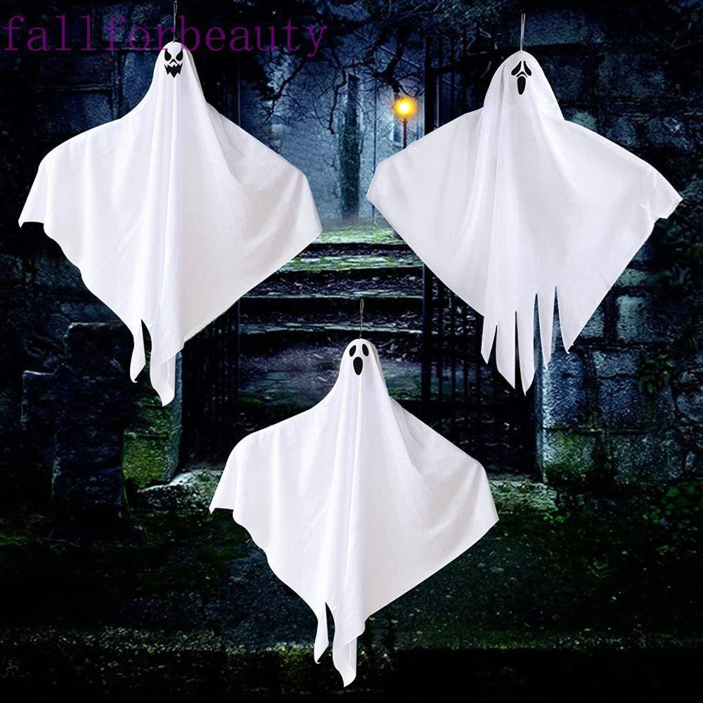 FALLFORBEAUTY 1/3 ชิ้นฮาโลวีน Ghost จี้, ชุดคอสเพลย์เสื้อผ้า Props ฮาโลวีน Ghost ตกแต่ง, Creative Gh