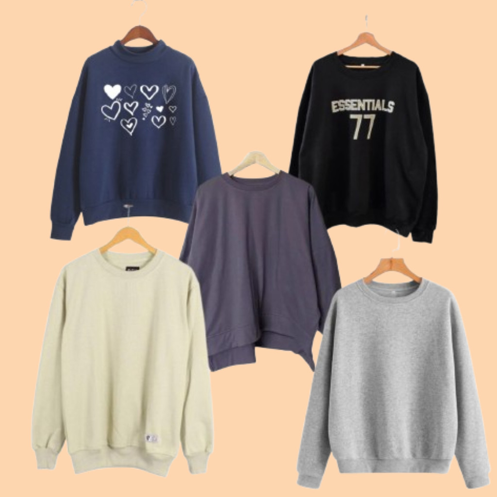 LIVE CODE 201-300 | CREWNECK SWETER & HOODIE สําหรับผู้ชายและผู้หญิง คุณภาพดี - WC64